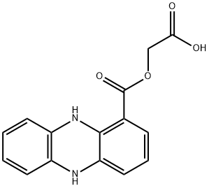 1-Phenazinecarboxylic acid, 5,10-dihydro-, carboxymethyl ester Struktur