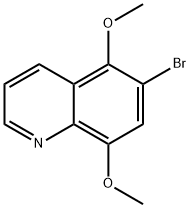 Quinoline, 6-bromo-5,8-dimethoxy- Struktur