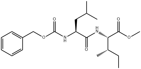 L-Isoleucine, N-[(phenylmethoxy)carbonyl]-L-leucyl-, methyl ester Struktur