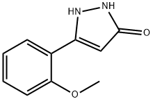 3H-Pyrazol-3-one, 1,2-dihydro-5-(2-methoxyphenyl)- Struktur