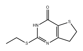 Thieno[3,2-d]pyrimidin-4(3H)-one, 2-(ethylthio)-6,7-dihydro- Struktur