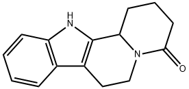 Indolo[2,3-a]quinolizin-4(1H)-one, 2,3,6,7,12,12b-hexahydro- Struktur