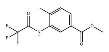 Benzoic acid, 4-iodo-3-[(2,2,2-trifluoroacetyl)amino]-, methyl ester Struktur