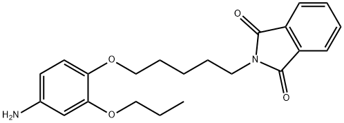 1H-Isoindole-1,3(2H)-dione, 2-[5-(4-amino-2-propoxyphenoxy)pentyl]- Struktur