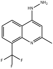 4-Hydrazinyl-2-methyl-8-(trifluoromethyl)quinoline Struktur