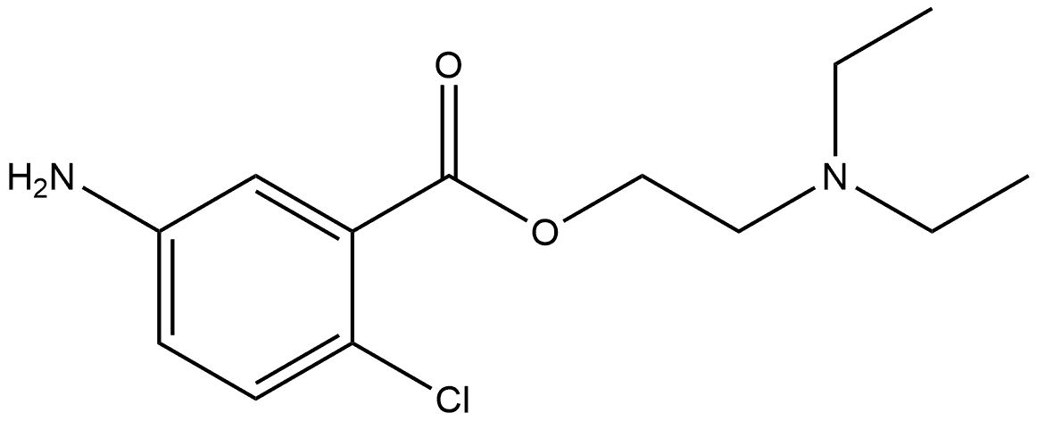 2-(Diethylamino)ethyl 5-amino-2-chlorobenzoate Struktur