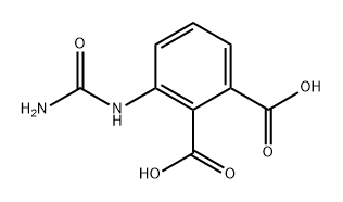 1,2-Benzenedicarboxylic acid, 3-[(aminocarbonyl)amino]- Struktur