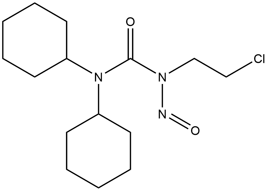 N-(2-Chloroethyl)-N′,N′-dicyclohexyl-N-nitrosourea Struktur