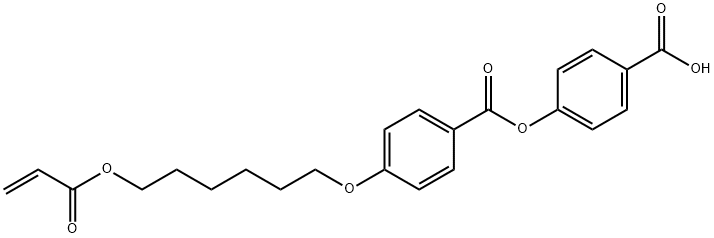 Benzoic acid, 4-[[6-[(1-oxo-2-propen-1-yl)oxy]hexyl]oxy]-, 4-carboxyphenyl ester Struktur