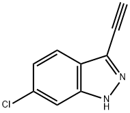 1H-Indazole, 6-chloro-3-ethynyl- Struktur