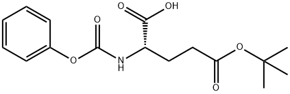 N-α-Phenoxycarbonyl-L-glutamic acid γ-t-butyl ester Struktur