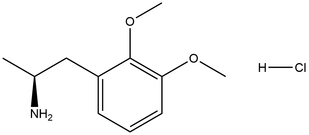 (S)-1-(2,3-dimethoxyphenyl)propan-2-amine hydrochloride Struktur