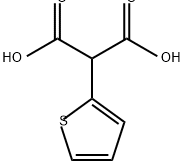 Propanedioic acid, 2-(2-thienyl)- Struktur