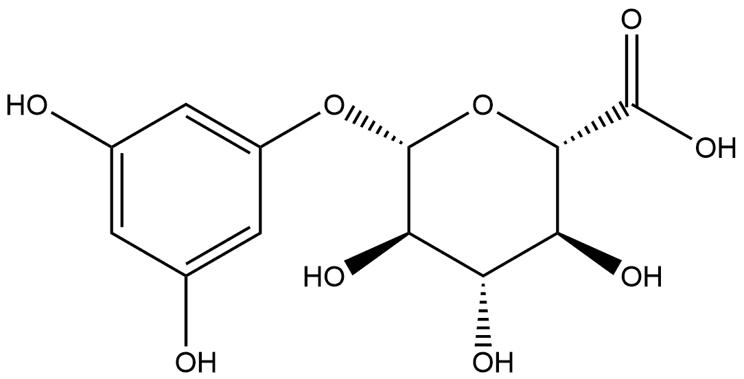 Phloroglucinol-β-D-glucuronide Struktur