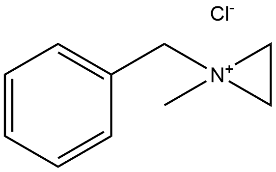 Aziridinium, 1-methyl-1-(phenylmethyl)-, chloride (1:1) Struktur