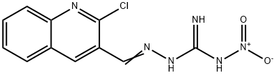 2-chloro-3-quinolinecarbaldehyde [amino(hydroxy)oxidocarbohydrazonoyl]hydrazone Struktur