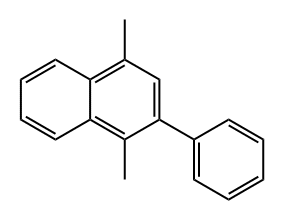 Naphthalene, 1,4-dimethyl-2-phenyl- Struktur