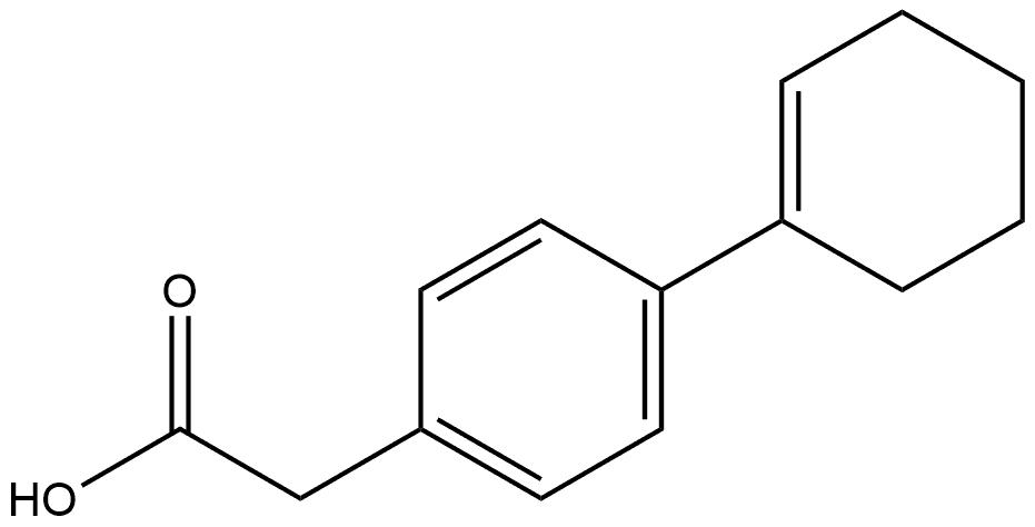 4-(1-Cyclohexen-1-yl)benzeneacetic acid Struktur