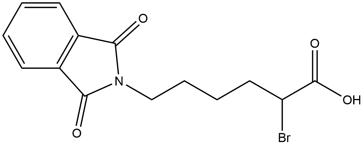 2H-Isoindole-2-hexanoic acid, α-bromo-1,3-dihydro-1,3-dioxo- Struktur