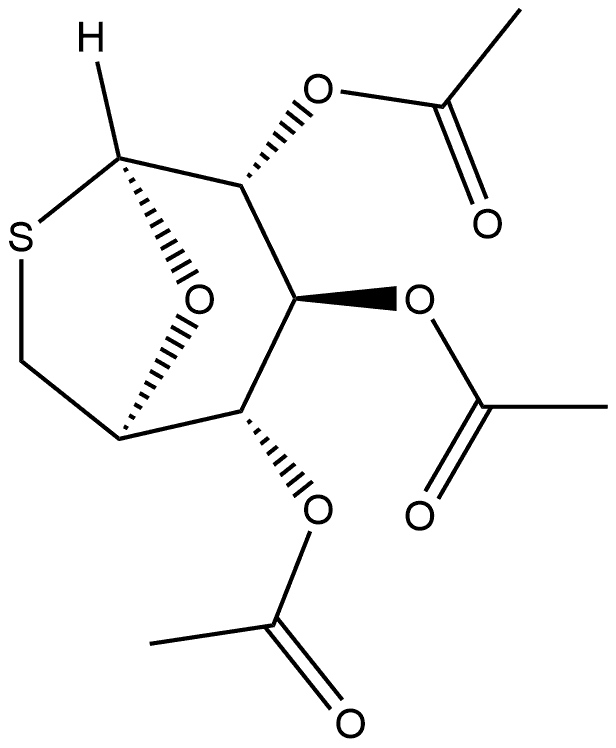 β-D-Glucopyranose, 1,6-dideoxy-1,6-epithio-, 2,3,4-triacetate