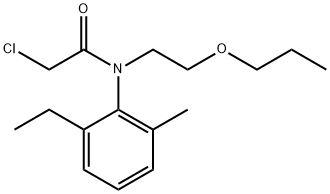 Acetamide, 2-chloro-N-(2-ethyl-6-methylphenyl)-N-(2-propoxyethyl)- Struktur