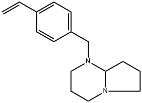 Pyrrolo[1,2-a]pyrimidine, 1-[(4-ethenylphenyl)methyl]octahydro- Struktur