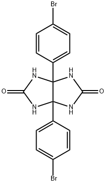 Imidazo[4,5-d]imidazole-2,5(1H,3H)-dione, 3a,6a-bis(4-bromophenyl)tetrahydro- Struktur