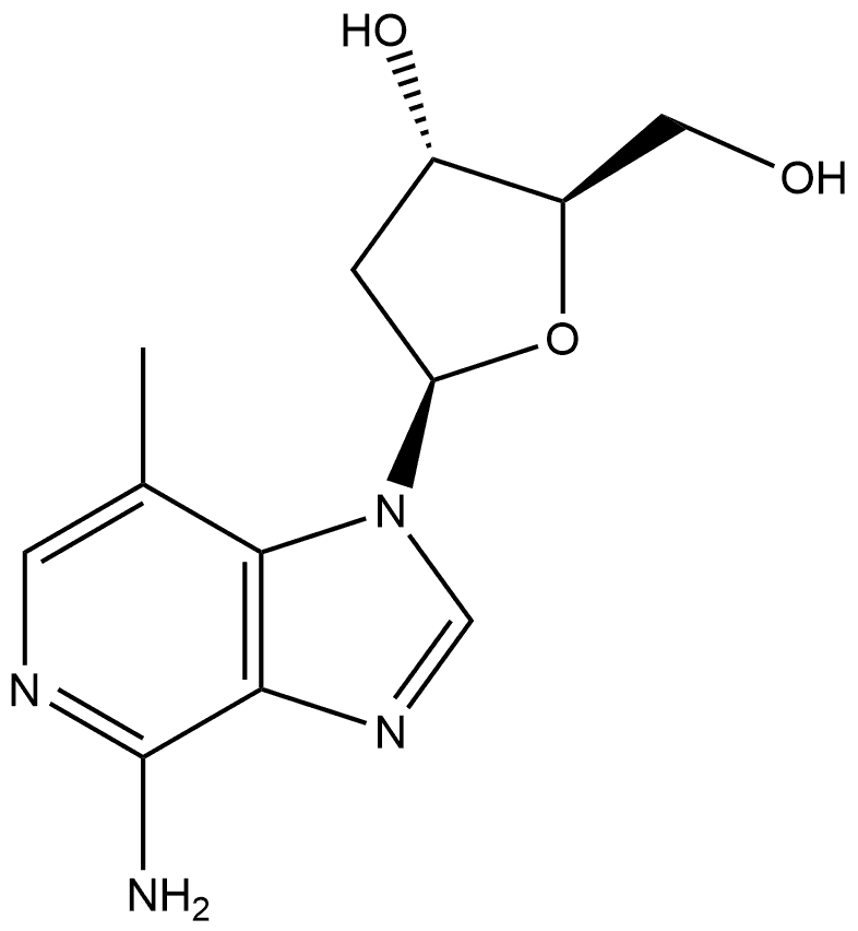 3-Deaza-3-methyl-2’-deoxyadenosine Struktur