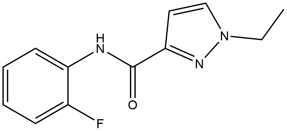 1-Ethyl-N-(2-fluorophenyl)-1H-pyrazole-3-carboxamide Struktur