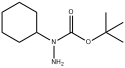 Hydrazinecarboxylic acid, 1-cyclohexyl-, 1,1-dimethylethyl ester Struktur