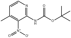 Carbamic acid, (4-methyl-3-nitro-2-pyridinyl)-, 1,1-dimethylethyl ester (9CI) Struktur