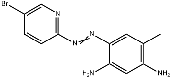 1,3-Benzenediamine, 4-[2-(5-bromo-2-pyridinyl)diazenyl]-6-methyl- Struktur