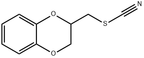 Thiocyanic acid, (2,3-dihydro-1,4-benzodioxin-2-yl)methyl ester Struktur