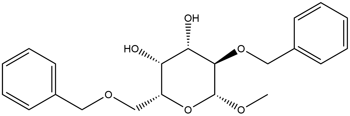 Methyl 2,6-di-O-benzyl-β-D-galactopyranoside Struktur