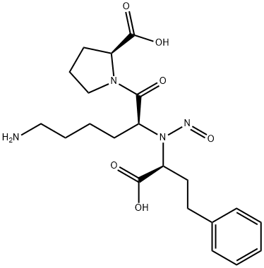 L-Proline, N2-[(1S)-1-carboxy-3-phenylpropyl]-N2-nitroso-L-lysyl- (9CI) Struktur