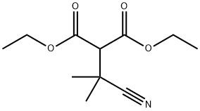 Propanedioic acid, 2-(1-cyano-1-methylethyl)-, 1,3-diethyl ester Struktur