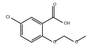 Benzoic acid, 5-chloro-2-(methoxymethoxy)- Struktur