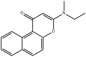 1H-Naphtho[2,1-b]pyran-1-one, 3-(ethylmethylamino)- Struktur