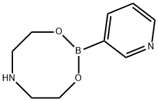 4H-1,3,6,2-Dioxazaborocine, tetrahydro-2-(3-pyridinyl)- Struktur