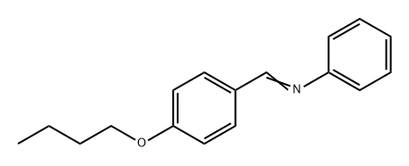 Benzenamine, N-[(4-butoxyphenyl)methylene]- Struktur