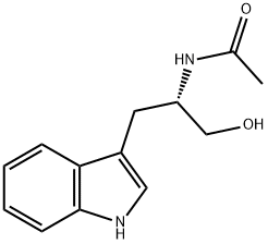 Acetamide, N-[(1S)-2-hydroxy-1-(1H-indol-3-ylmethyl)ethyl]- Struktur