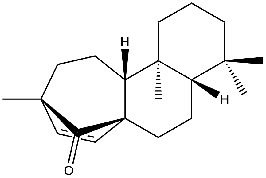 17-Norkaur-15-en-14-one, 13-methyl-, (5α,9α,10β)- (9CI) Struktur