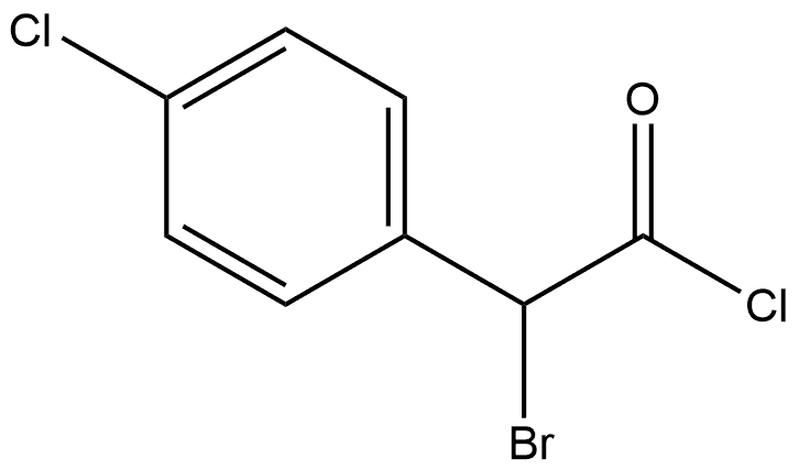 Benzeneacetyl chloride, α-bromo-4-chloro- Struktur