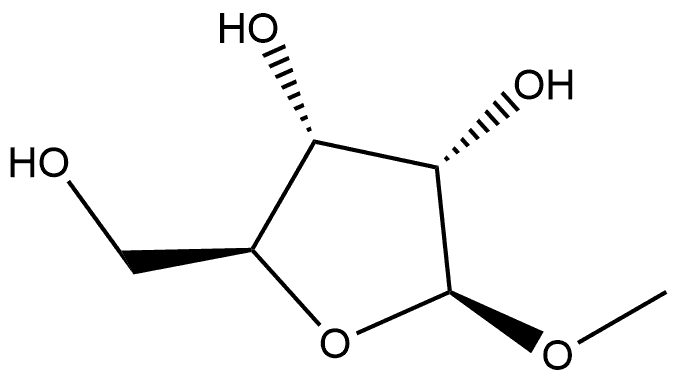 β-L-Ribofuranoside, methyl Struktur