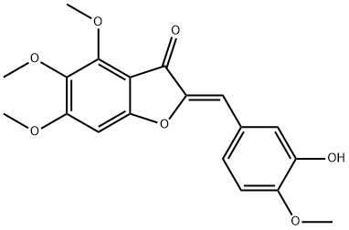 3(2H)-Benzofuranone, 2-[(3-hydroxy-4-methoxyphenyl)methylene]-4,5,6-trimethoxy-, (2Z)-