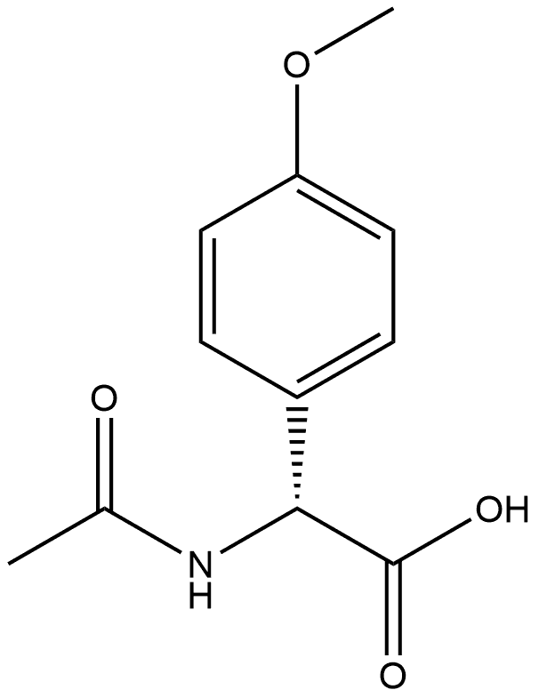 N-Ac-R-4-methoxyphenylglycine Struktur