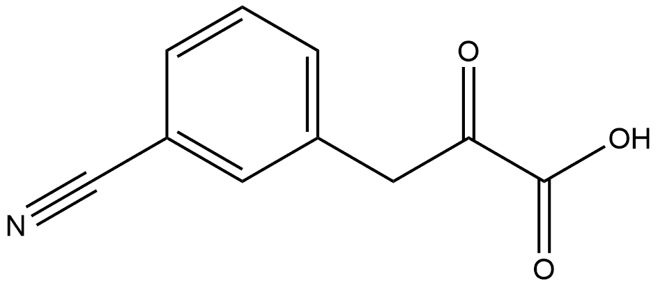 Benzenepropanoic acid, 3-cyano-α-oxo- Struktur