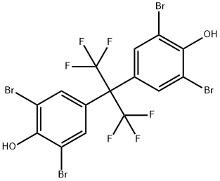 Phenol, 4,4'-[2,2,2-trifluoro-1-(trifluoromethyl)ethylidene]bis[2,6-dibromo- Struktur