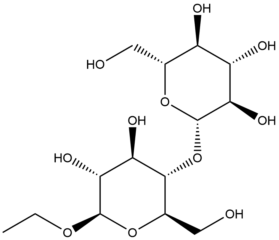 Ethyl β-D-cellobioside Struktur