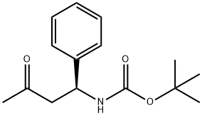 Carbamic acid, N-[(1S)-3-oxo-1-phenylbutyl]-, 1,1-dimethylethyl ester Struktur